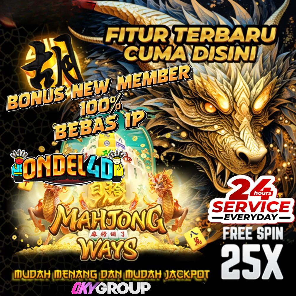 BONUS NEW MEMBER 100% LANGSUNG DAFTAR ONDEL4D